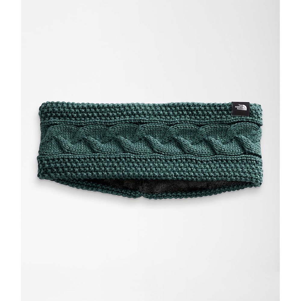 The North Face Headband Womens Australia - The North Face Cable Minna Earband Dark Green (XVT-528197